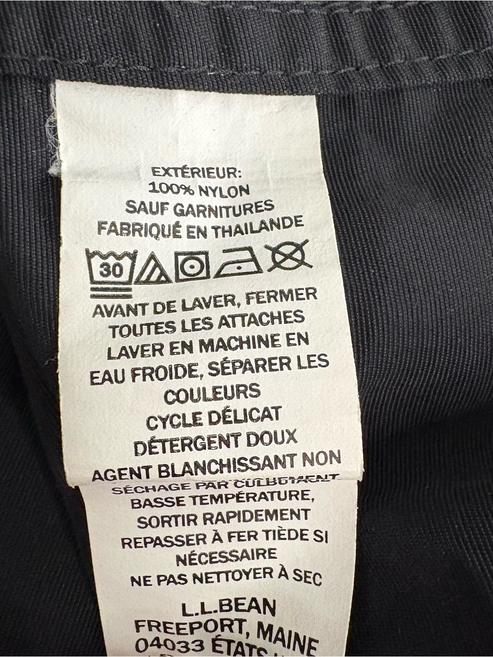L.L. Bean Women's Black Mountain Classic Anorak Windbreaker Rain Jacket XS Nylon - Picture 12 of 13
